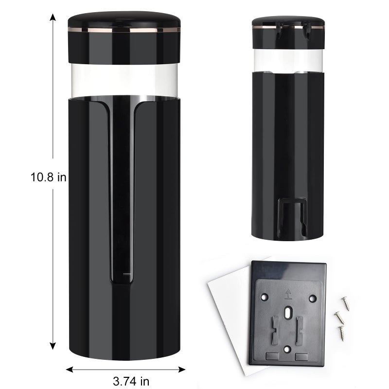 MYITYARD Cup Dispenser  Wall Mount Water Cooler Cup Dispenser fits 4-7 oz Disposable Paper and Plastic Cups  Pull Type Cup Holder for Bathroom  Office  Break Room  Gym  Black - Image 4